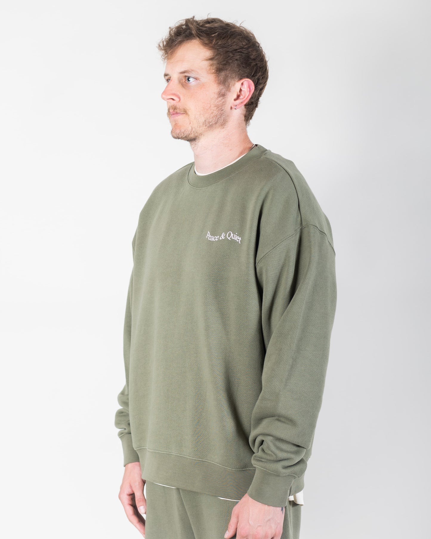 WORDMARK CREWNECK (OLIVE)