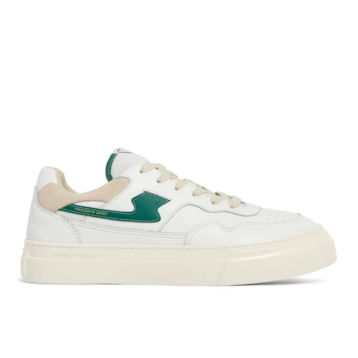 Pearl S-Strike Leather, White-Green